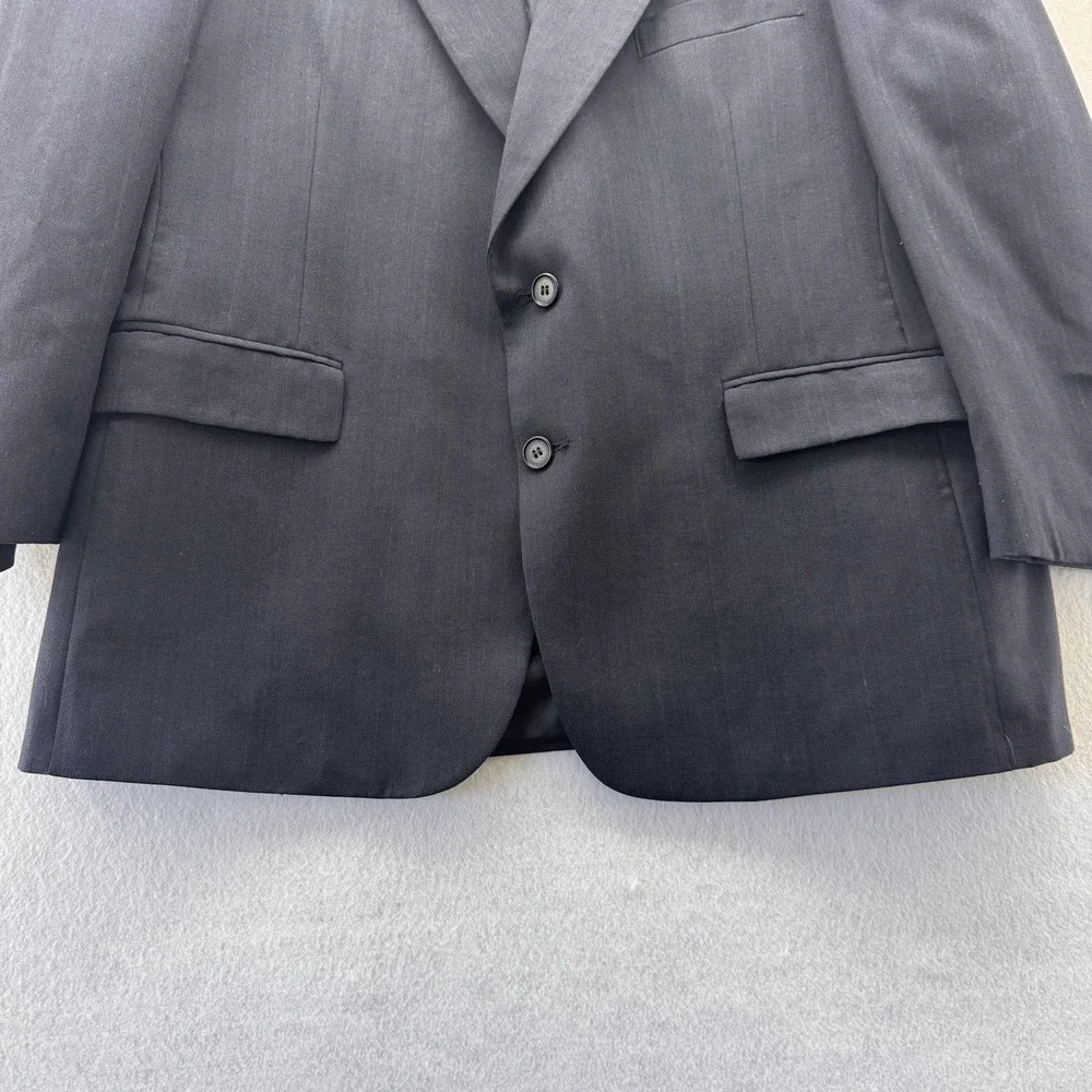 Stafford Signature Mens 100 Wool Sport Coat Mint Gray Two‎ Button Men's Blazer
